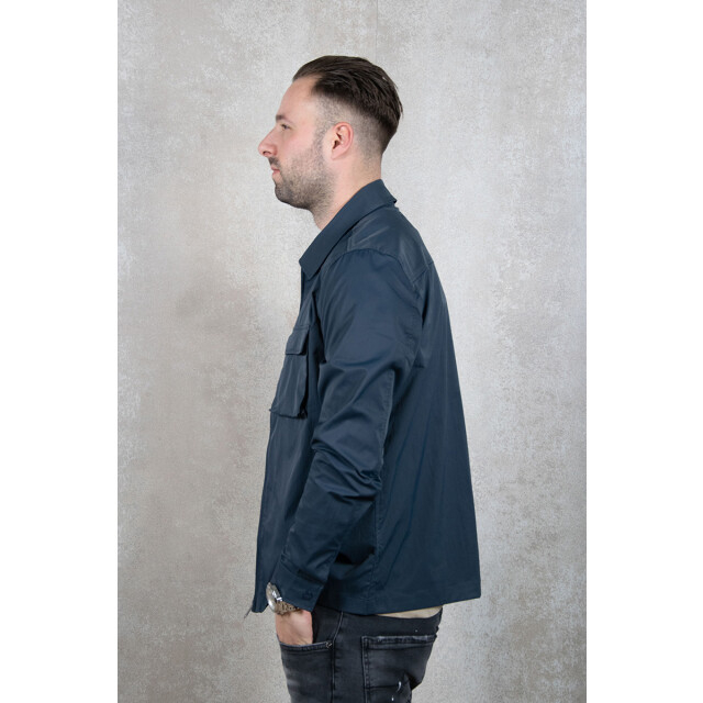 Purewhite Shirt with front zipper and chest pockets 123.30.0011 large