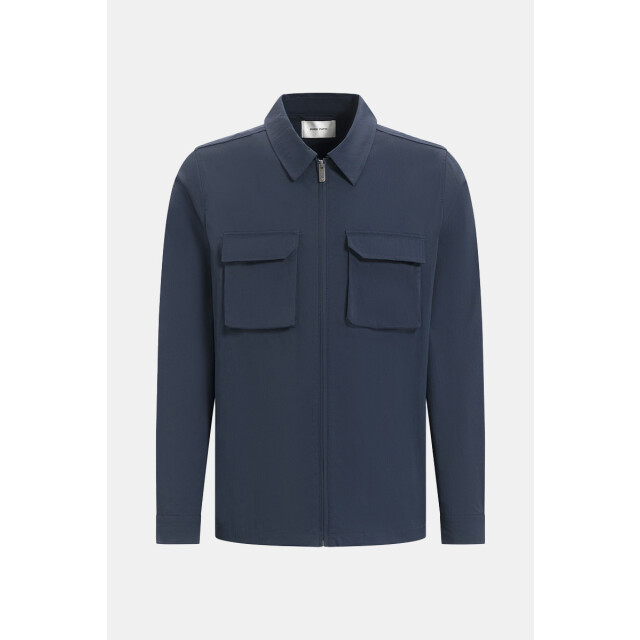 Purewhite Shirt with front zipper and chest pockets 123.30.0011 large