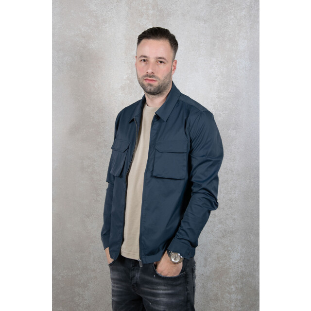 Purewhite Shirt with front zipper and chest pockets 123.30.0011 large