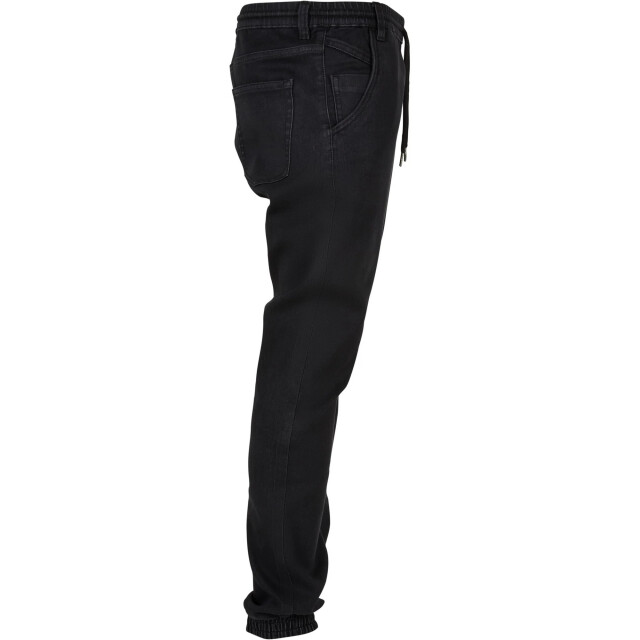 Urban Classics Heren gebreide denim joggingbroek UTTN823_realblackwashed large
