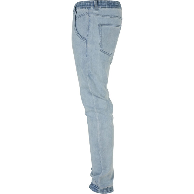 Urban Classics Heren gebreide denim joggingbroek UTTN823_lighterwashed large