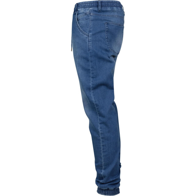 Urban Classics Heren gebreide denim joggingbroek UTTN823_washedblue large