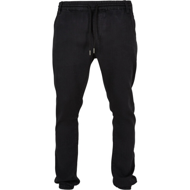 Urban Classics Heren gebreide denim joggingbroek UTTN823_realblackwashed large