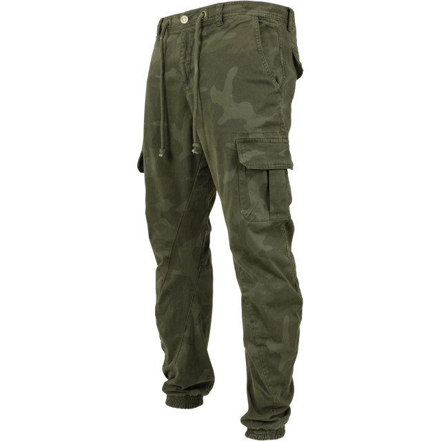 Urban Classics Heren camo cargo joggingbroek UTTN431_olivecamo large