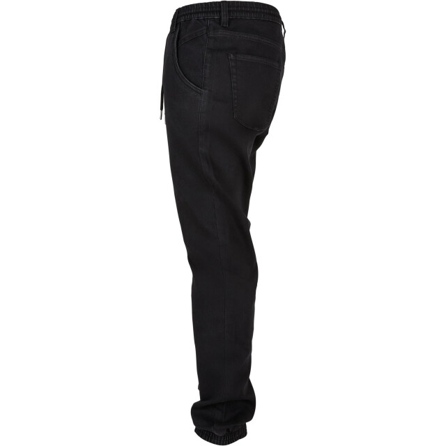 Urban Classics Heren gebreide denim joggingbroek UTTN823_realblackwashed large