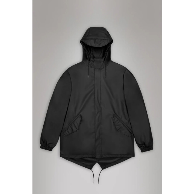 Rains Fishtail jacket w3 black 18010 18010 large