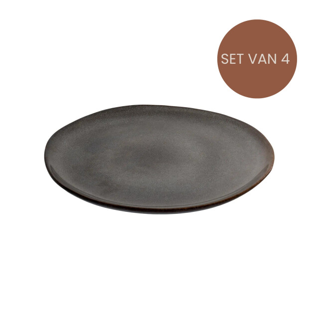 QUVIO Ontbijtborden selma keramiek - 21cm set van 4 2974841 large