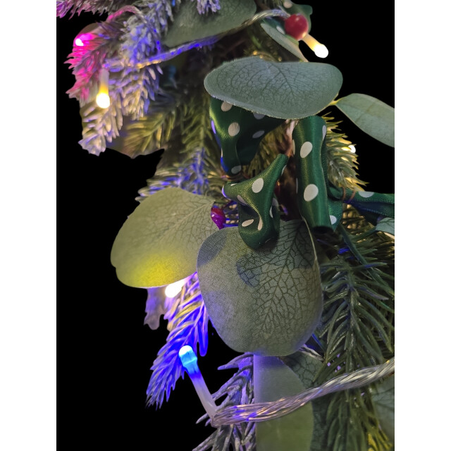 Furnilux Kerstkrans met warme led verlichting op batterij 3 x aa 80 lampjes 8 3015281 large