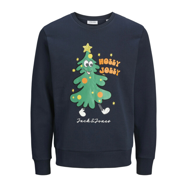 Jack & Jones Jongens kersttrui jjxmas jolly 12266208-Blauw large