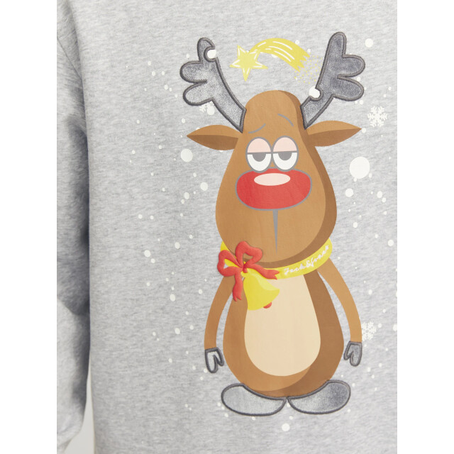 Jack & Jones Heren kersttrui jjxmas jolly 12265380-Grijs large