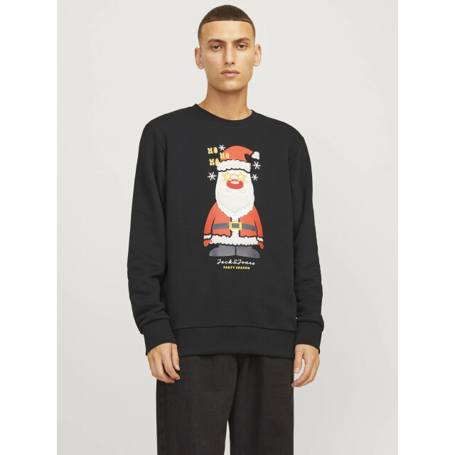 Jack & Jones Heren kersttrui jjxmas jolly 12265380-Zwart large