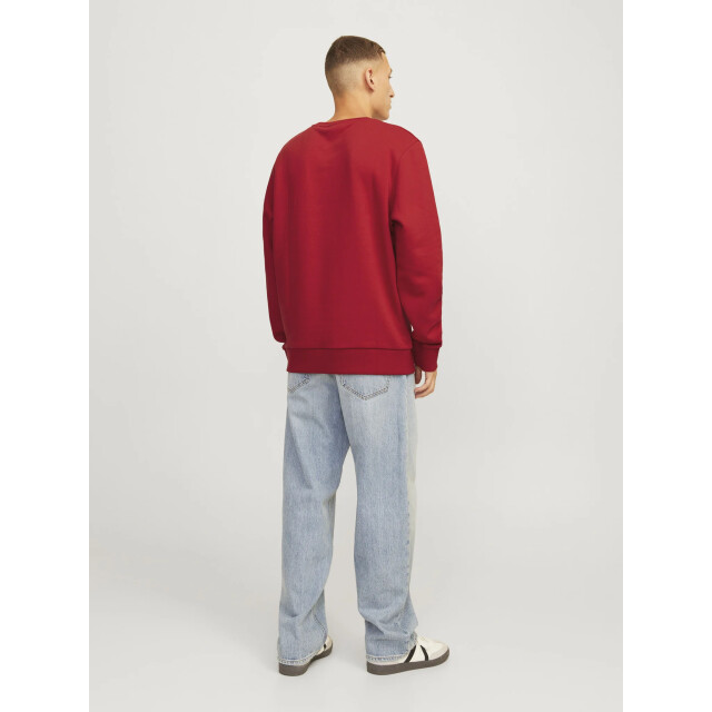 Jack & Jones Heren kersttrui jjxmas jolly 12265380-Rood large