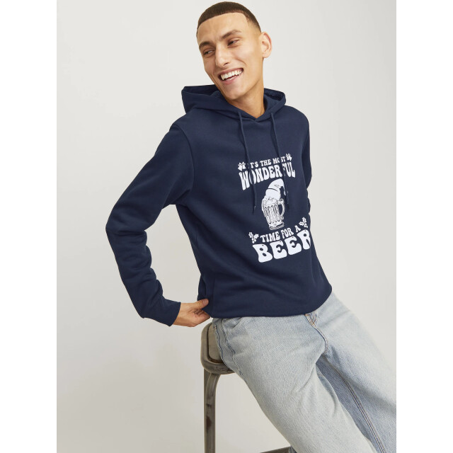 Jack & Jones Heren kersttrui jjxmas 12266115-Blauw large