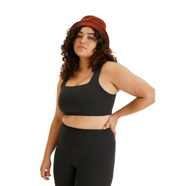Girlfriend Collective Dames tommy ribbed cropped bh UTGC100_black large
