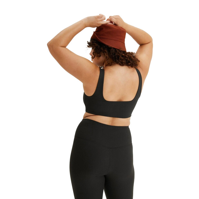 Girlfriend Collective Dames tommy ribbed cropped bh UTGC100_black large