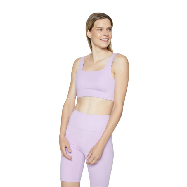 Girlfriend Collective Dames tommy gesneden bh met vierkante hals UTGC145_lilac large