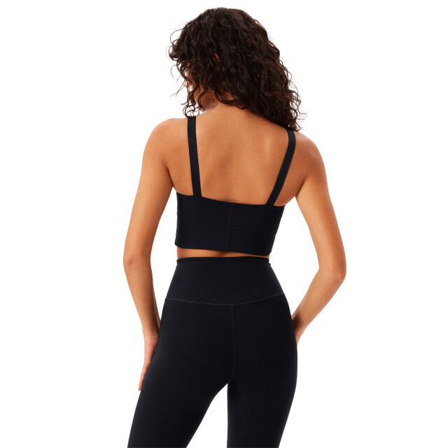 Girlfriend Collective Dames mia sportbeha met hoge nek UTGC169_black large