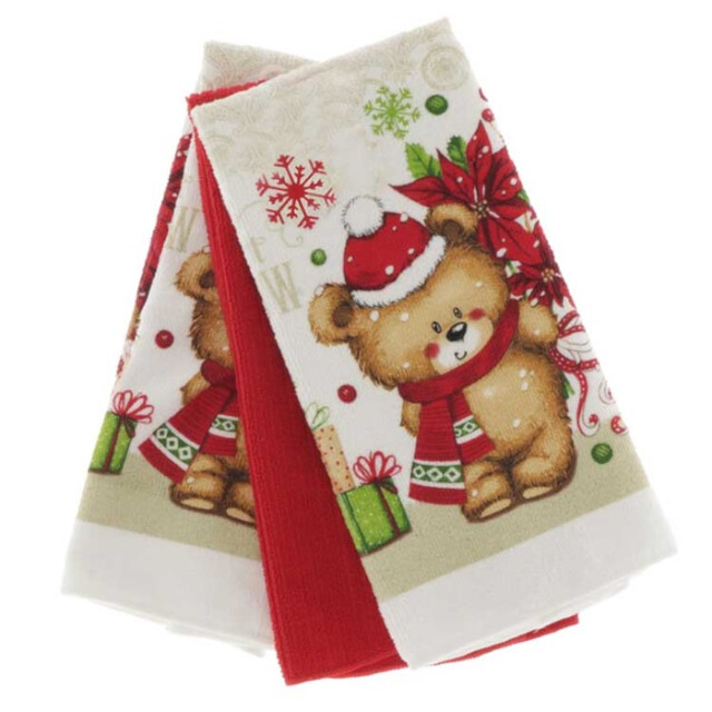 Unique Living | handdoekset jilly 38x63cm bear 3016713 large