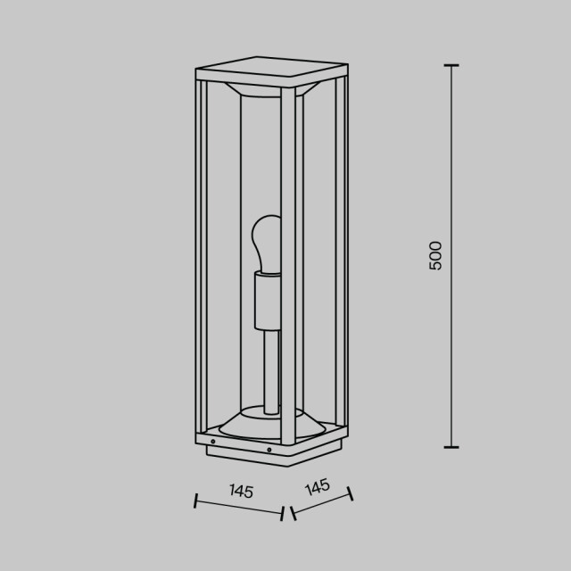 Maytoni Outdoor landschapsverlichting cell grafiet 3004423 large