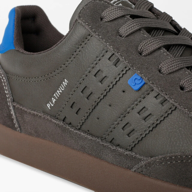 Q1905 Sneaker platinum middengrijs/koningsblauw QM1244616-117-1 large