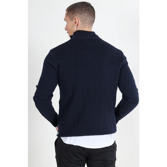 Kronstadt Carlo half zip ks2790 dark navy -  heren trui Sky Captain/Carlo Half Zip KS2790 large