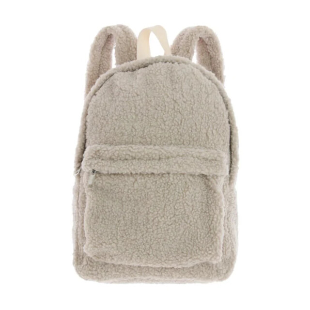 Unique Living rugzak teddy chateau grey -32x24x8cm 3004630 large