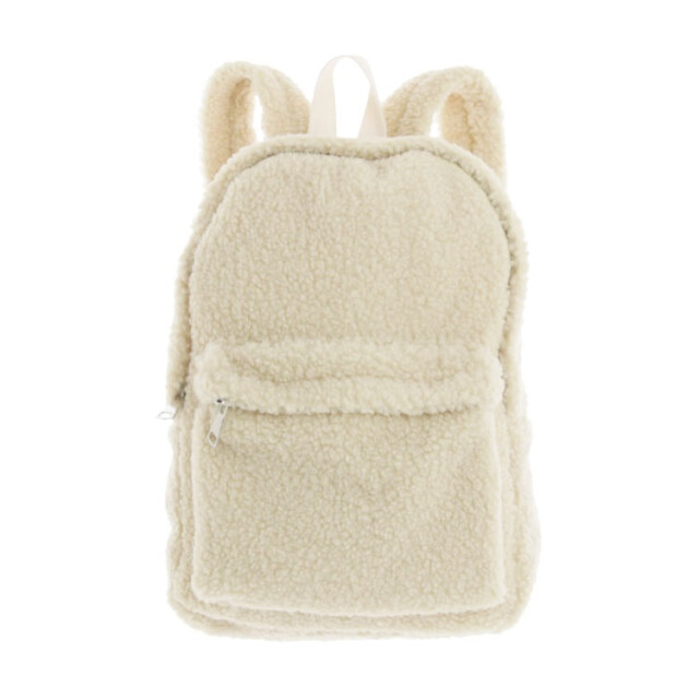 Unique Living rugzak teddy dove white -32x24x8cm 3004631 large