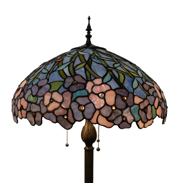 LumiLamp Tiffany vloerlamp Ø 51x165 cm glas staande lamp 3031344 large