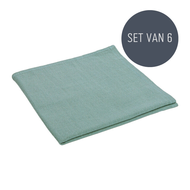 QUVIO Servet – katoen – 40x40cm – – set van 6 3031185 large