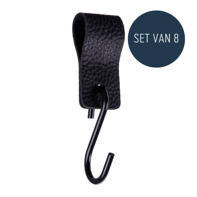QUVIO S haak met leren bandje - set van 8 2619191 large