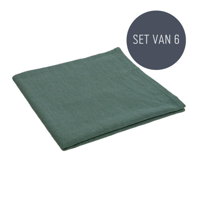 QUVIO Servet – katoen – 40x40cm – – set van 6 3031189 large