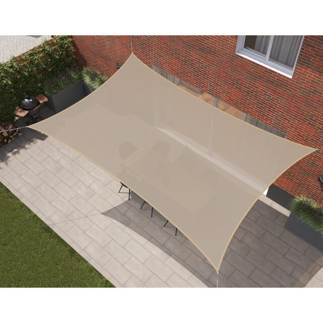Kopu ® schaduwdoek rechthoek 280 gram waterdoorlatend 4x5 m beach 2612814 large