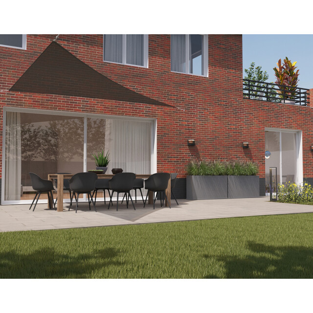 Kopu ® schaduwdoek driehoek 5x5x7,1mtr 280 grams waterdoorlatend 2612833 large