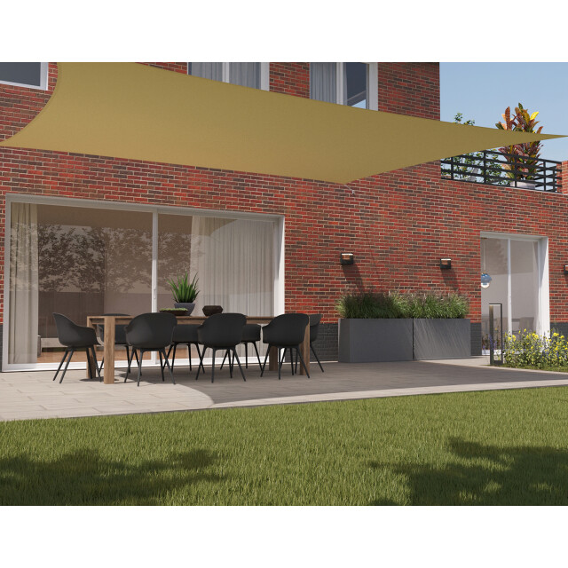 Kopu ® schaduwdoek rechthoek 4x5 m waterdicht zonnedoek creme 2612877 large