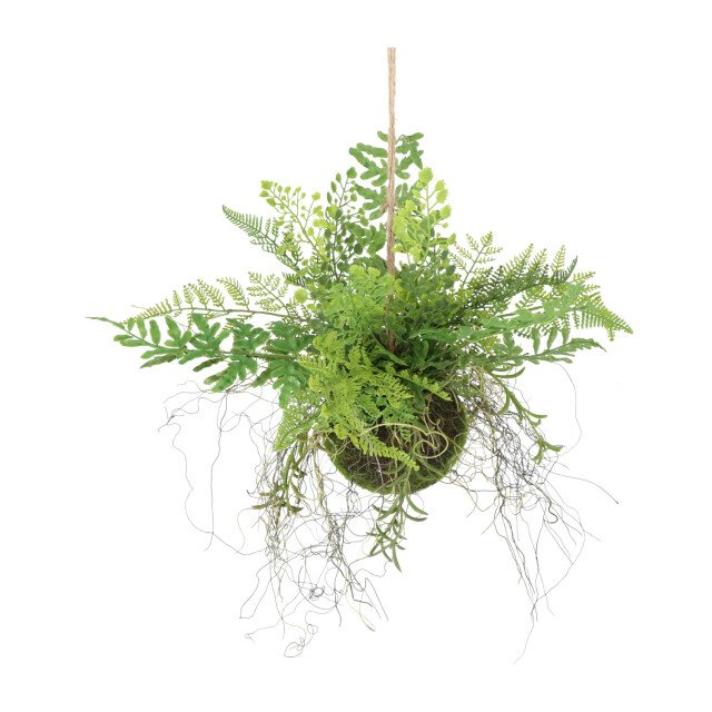 Kopu ® kunstplant bol met diverse varen hangplanten 25 cm - 2612796 large
