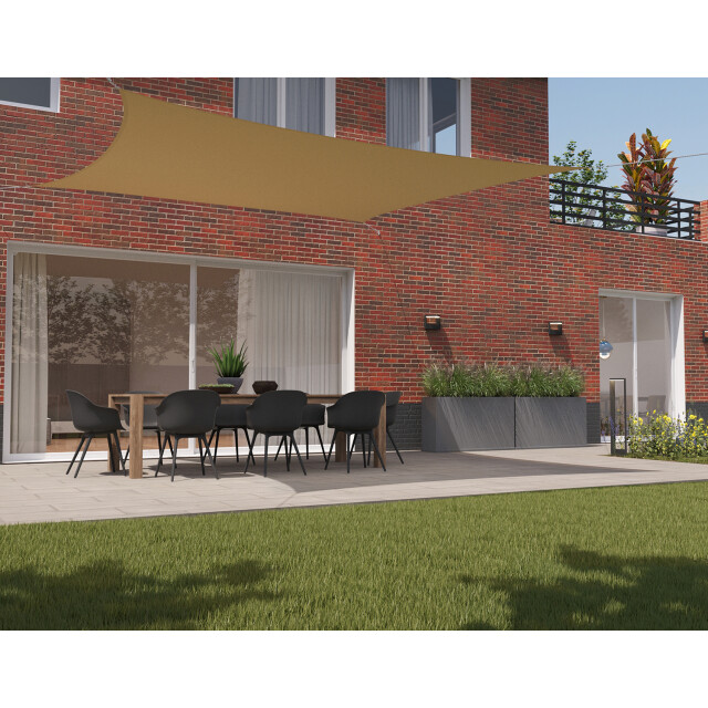 Kopu ® schaduwdoek 4x4m vierkant waterdicht 230 gram zonnedoek - 2612856 large