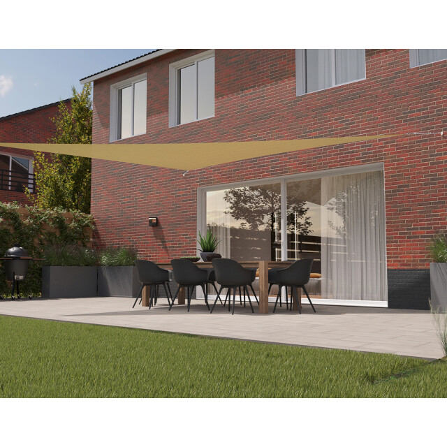 Kopu ® schaduwdoek driehoek 5x6x7,8mtr 280 grams waterdoorlatend 2612837 large
