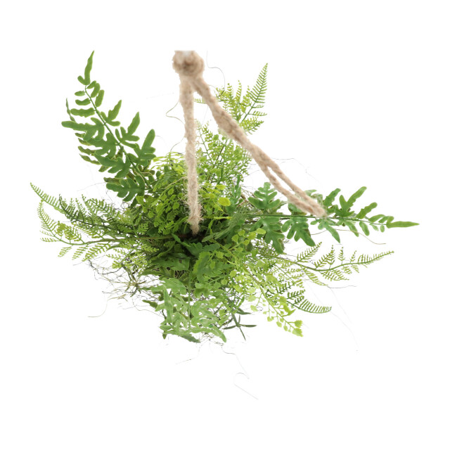 Kopu ® kunstplant bol met diverse varen hangplanten 25 cm - 2612796 large