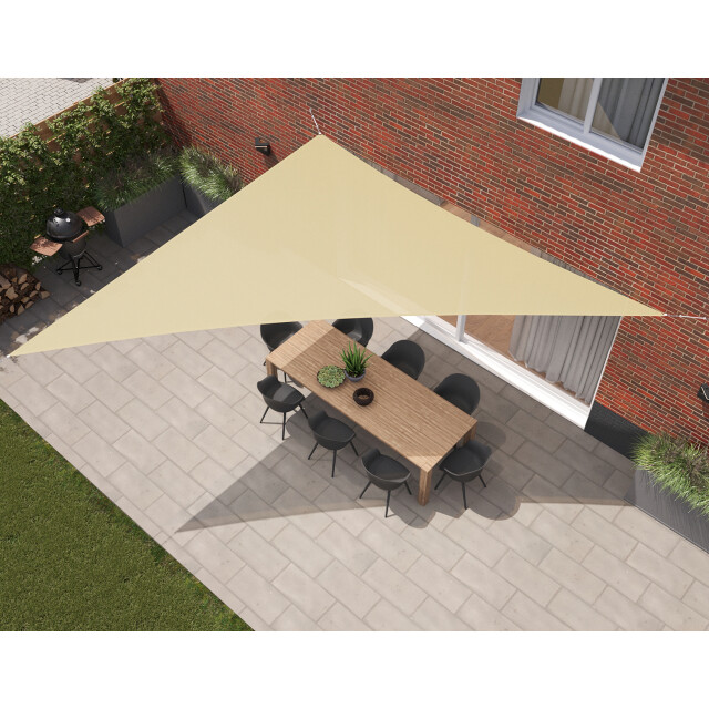 Kopu ® schaduwdoek driehoek 5x6x7,8mtr 280 grams waterdoorlatend 2612837 large
