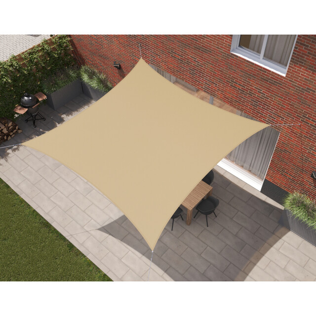 Kopu ® schaduwdoek 4x4m vierkant waterdicht 230 gram zonnedoek - 2612856 large