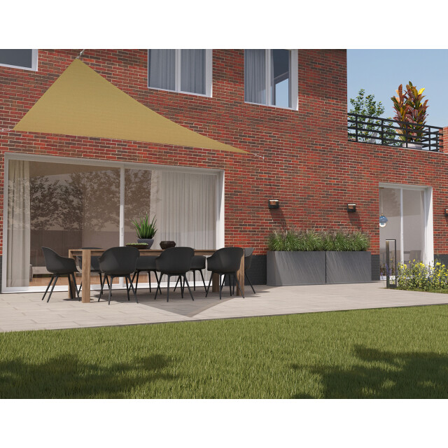 Kopu ® schaduwdoek driehoek 5x6x7,8mtr 280 grams waterdoorlatend 2612837 large