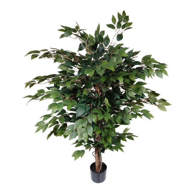 Kopu ® kunstplant ficus benjamina 120 cm in zwarte pot 1260 bladeren 2612761 large