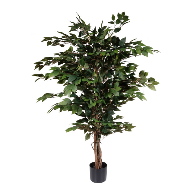 Kopu ® kunstplant ficus benjamina 120 cm in zwarte pot 1260 bladeren 2612761 large