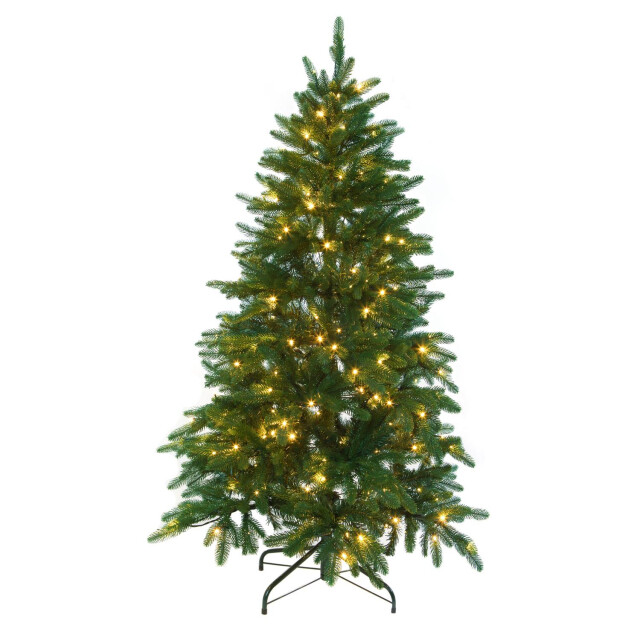Excellent Trees Luxe kerstboom ® led falun green 150 cm met lampjes 2005432 large