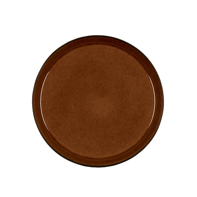 Bitz ® gastro 6 stuks aardewerk dinerborden 27x2,5 cm bordenset amber/ 3047821 large