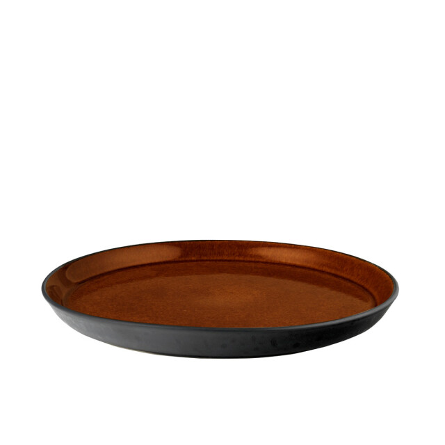 Bitz ® gastro 6 stuks aardewerk dinerborden 27x2,5 cm bordenset amber/ 3047821 large