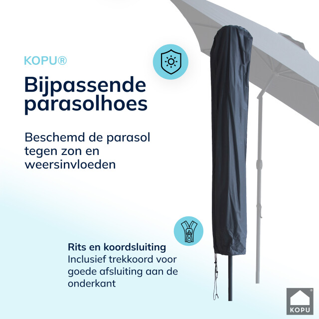 Kopu ® sevilla parasol rechthoek 200x300 cm met hoes balkonparasol 2938052 large