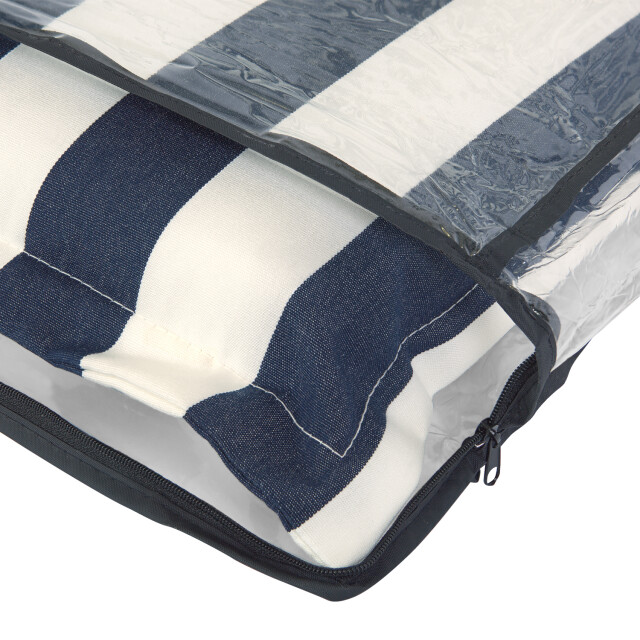 Kopu ® mila navy comfortabel tuinkussen met lage rug /wit 2584957 large