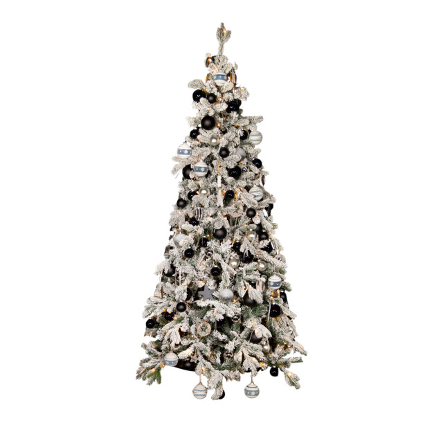 Excellent Trees ® led varberg green 150 cm kerstboom met sneeuw en verlichting 2005435 large