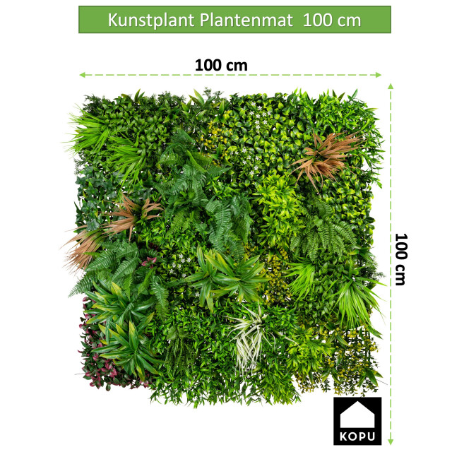 Kopu ® kunstplant uv bestendige plantenmat 100x100x12 cm 2612766 large